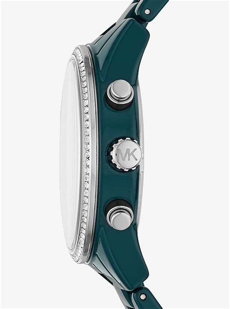 Ritz Pavé Teal Coated Watch 